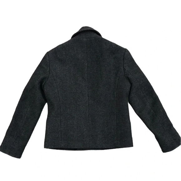 AllSaints Spitafield Black Wool Coat Women’s - Picture 3 of 9